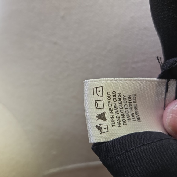 Thirty Thirty Black With Pink Floral Peplum Baby Doll Poof Sleeve Top - Picture 13 of 13